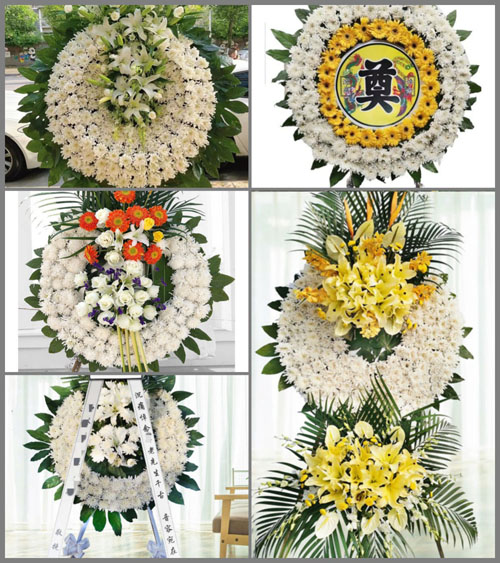 江西赣州石城县丰山乡上坑村花圈速递
